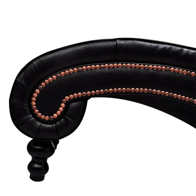 Chaise Longue Brown Faux Leather Payday Deals