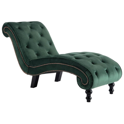 Chaise Lounge Green Velvet Payday Deals