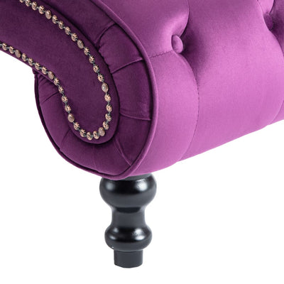 Chaise Lounge Purple Velvet Payday Deals