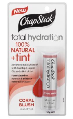 ChapStick 3.5g Total Hydration Coral Blush Tint Lip Balm - Natural Payday Deals