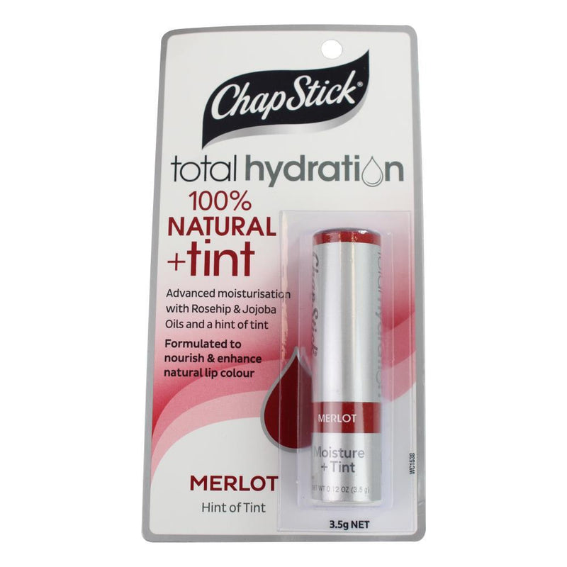 Chapstick 3.5g Total Hydration Lip Moisturiser 100 Natural Tint Merlot Payday Deals