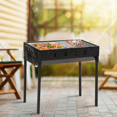 Charcoal BBQ Grill Protable Hibachi Outdoor Barbecue Set Camping Picnic Grills Payday Deals