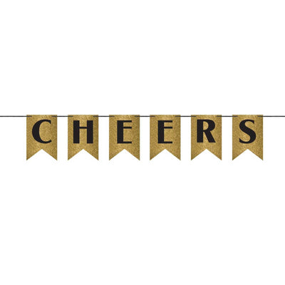 Cheers Glitter Pennant Banner New Years Eve Payday Deals