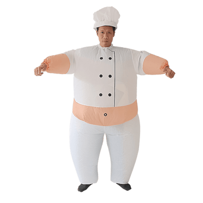 CHEF Fancy Dress Inflatable Suit -Fan Operated Costume Payday Deals