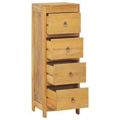 Chest of Drawers 30x30x90 cm Solid Wood Teak Payday Deals