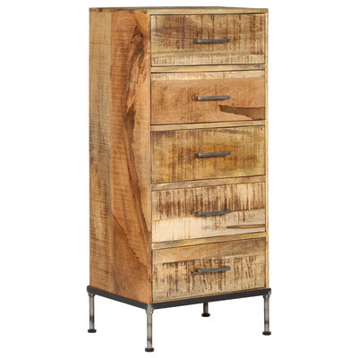 Chest of Drawers 45x35x106 cm Solid Mango Wood Payday Deals