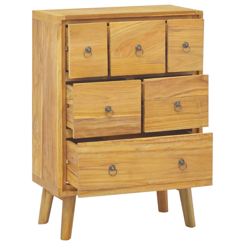 Chest of Drawers 56x30x80 cm Solid Wood Teak Payday Deals