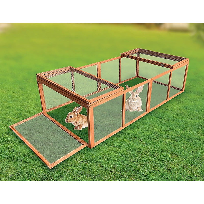 Chicken coop LARGE Run Guinea Pig Cage Villa Extension Rabbit hutch house pen Payday Deals