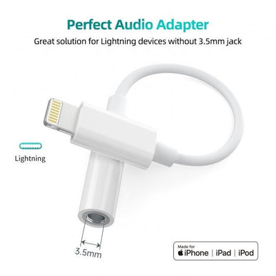 CHOETECH AUX005 iPhone 8-pin to 3.5mm Headphone Adapter Payday Deals