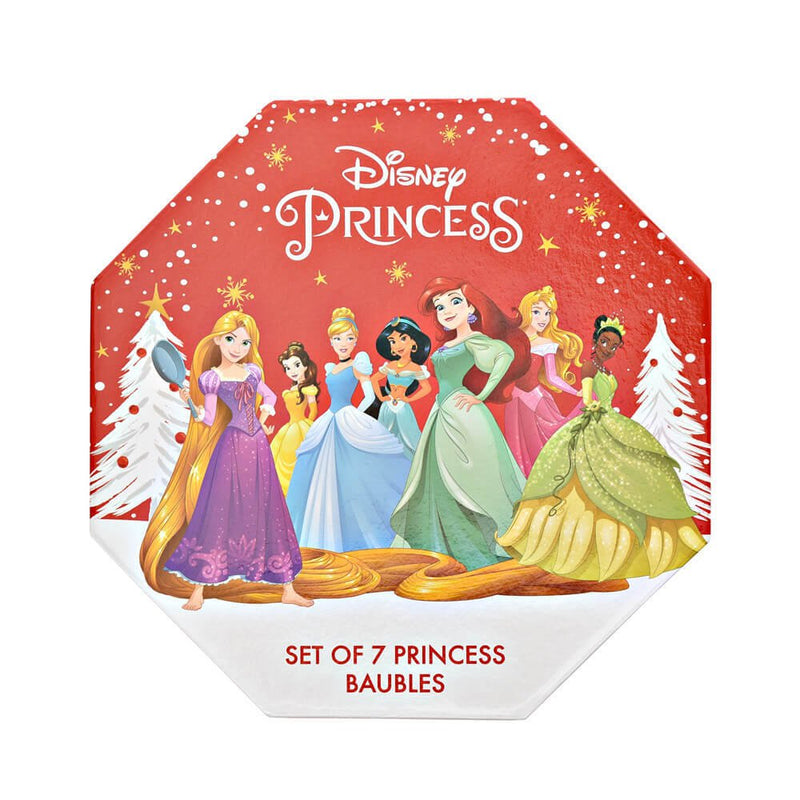 Christmas Baubles Disney Princess Set of 7 Payday Deals