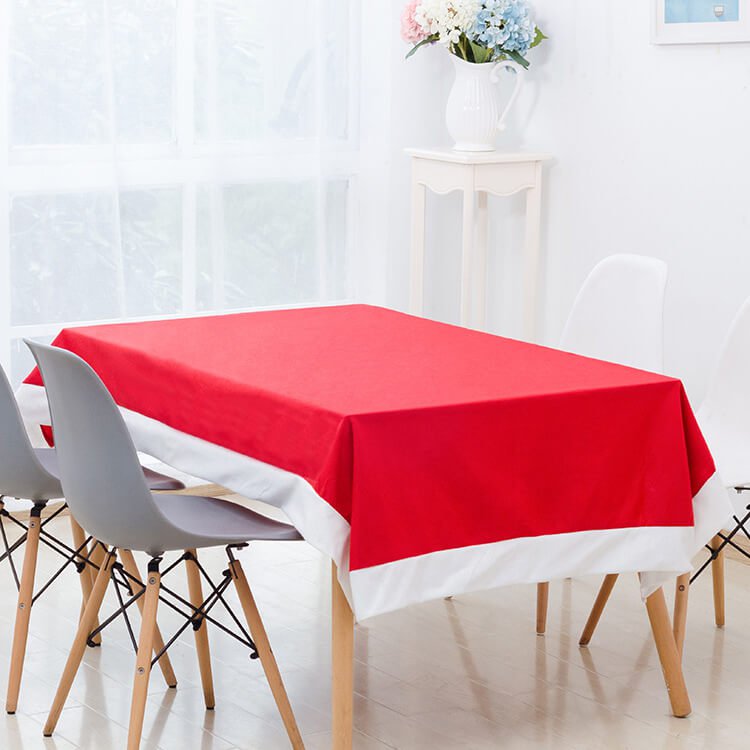 Christmas Chair Covers Tablecloth Runner Decoration Xmas Dinner Party Santa Gift, Table Cloth (130x180 cm) Payday Deals