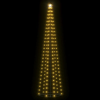 Christmas Cone Tree 136 Warm White LEDs Decoration 70x240 cm Payday Deals