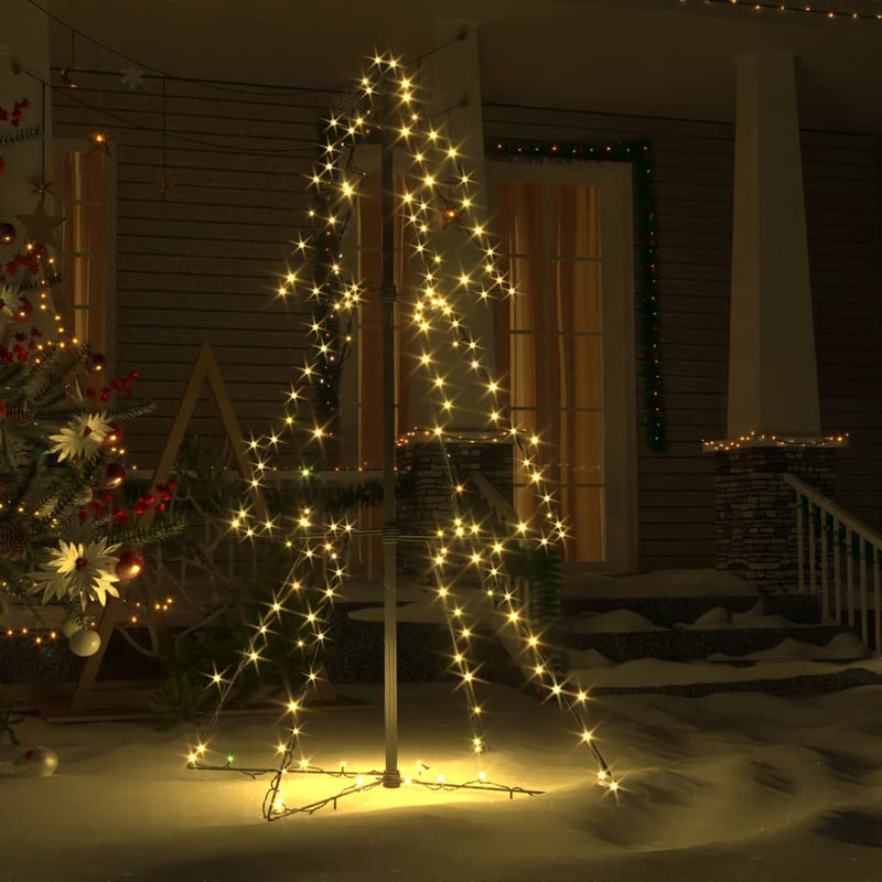Christmas Cone Tree 160 LEDs Indoor and Outdoor 78x120 cm Payday Deals