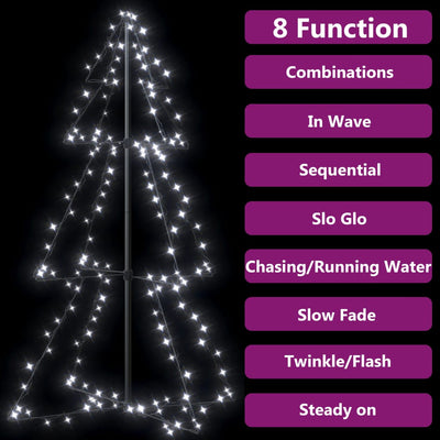 Christmas Cone Tree 160 LEDs Indoor and Outdoor 78x120 cm Payday Deals