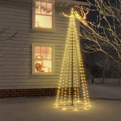 Christmas Cone Tree Warm White 310 LEDs 100x300 cm Payday Deals