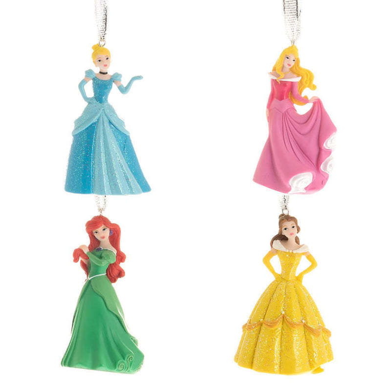 Christmas Disney Princess Tree Hanging Ornaments Set of 4 Payday Deals