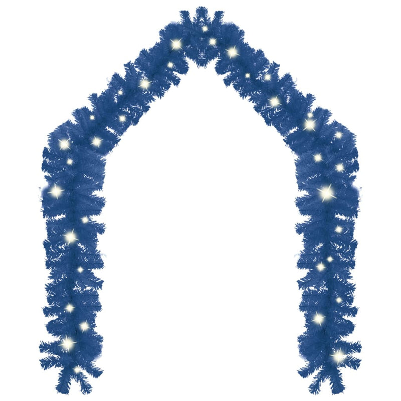 Christmas Garland with LED Lights 5 m Blue Payday Deals