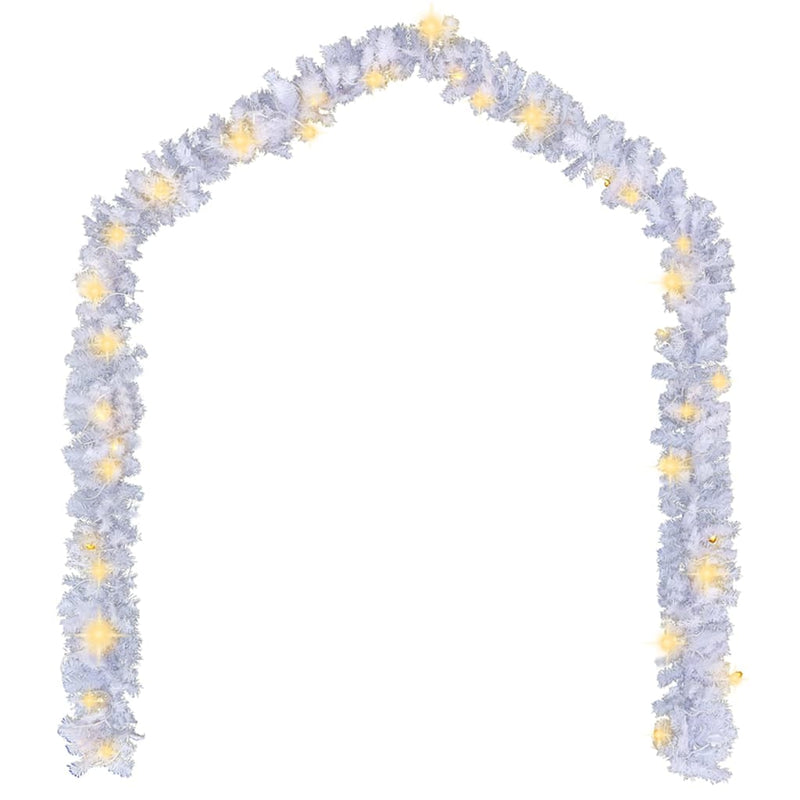 Christmas Garland with LED Lights 5 m White Payday Deals