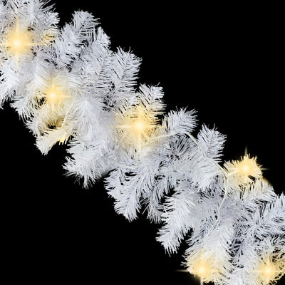 Christmas Garland with LED Lights 5 m White Payday Deals