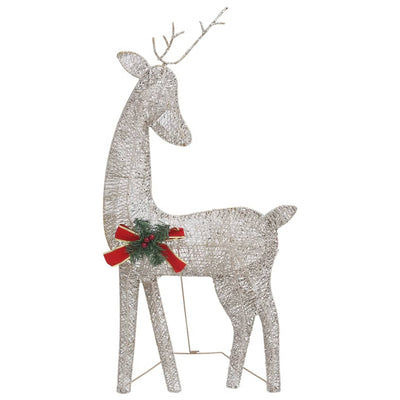 Christmas Reindeer Family 270x7x90 cm Gold Warm White Mesh Payday Deals