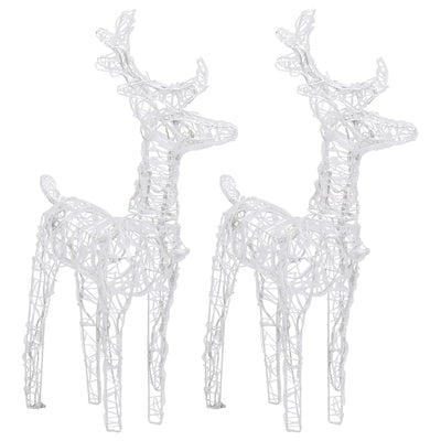 Christmas Reindeers 2 pcs Blue 80 LEDs Acrylic Payday Deals