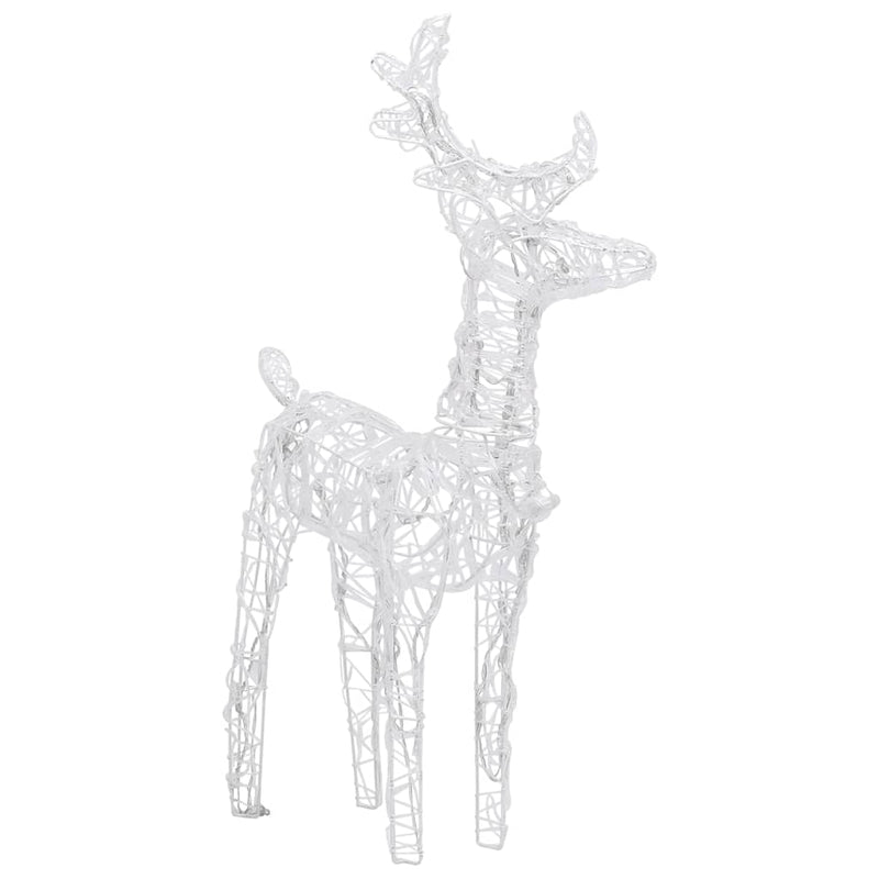 Christmas Reindeers 2 pcs Warm White 80 LEDs Acrylic Payday Deals