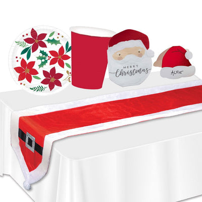 Christmas Santa 8 Guest Tableware Party Pack