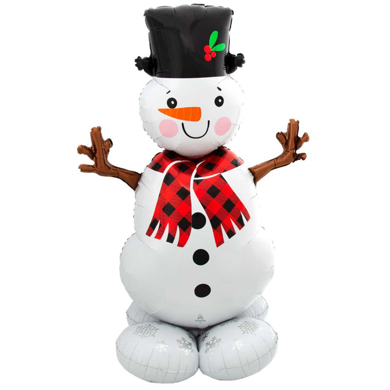 Christmas Snowman Air Fill AirLoonz Foil Balloon Payday Deals