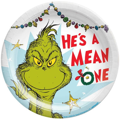 Christmas The Grinch 8 Guest Deluxe Tableware Party Pack Payday Deals