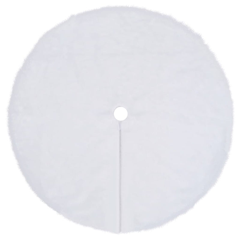 Christmas Tree Skirt White 90 cm Faux Fur Payday Deals