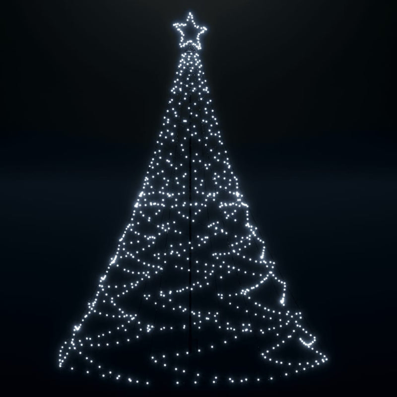 Christmas Tree with Spike Cold White 3000 LEDs 800 cm Payday Deals