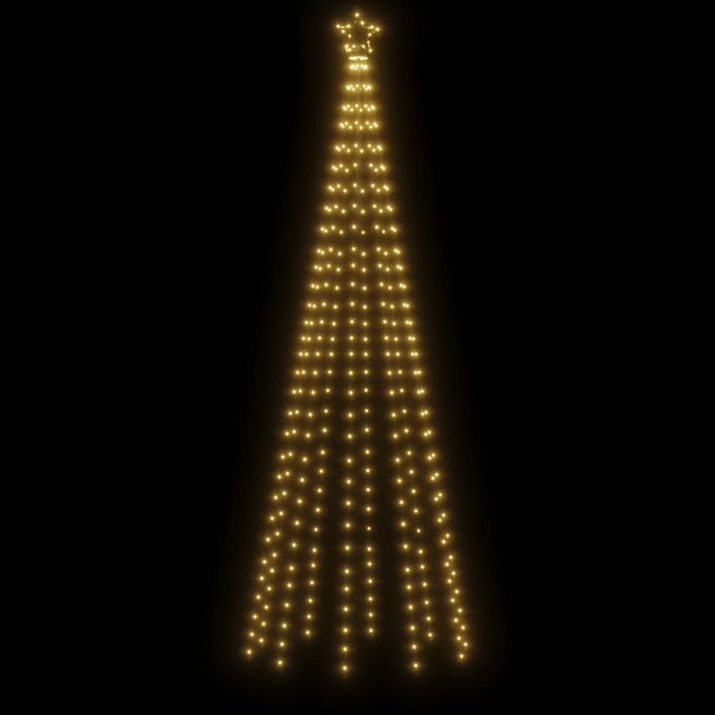 Christmas Tree with Spike Warm White 310 LEDs 300 cm Payday Deals