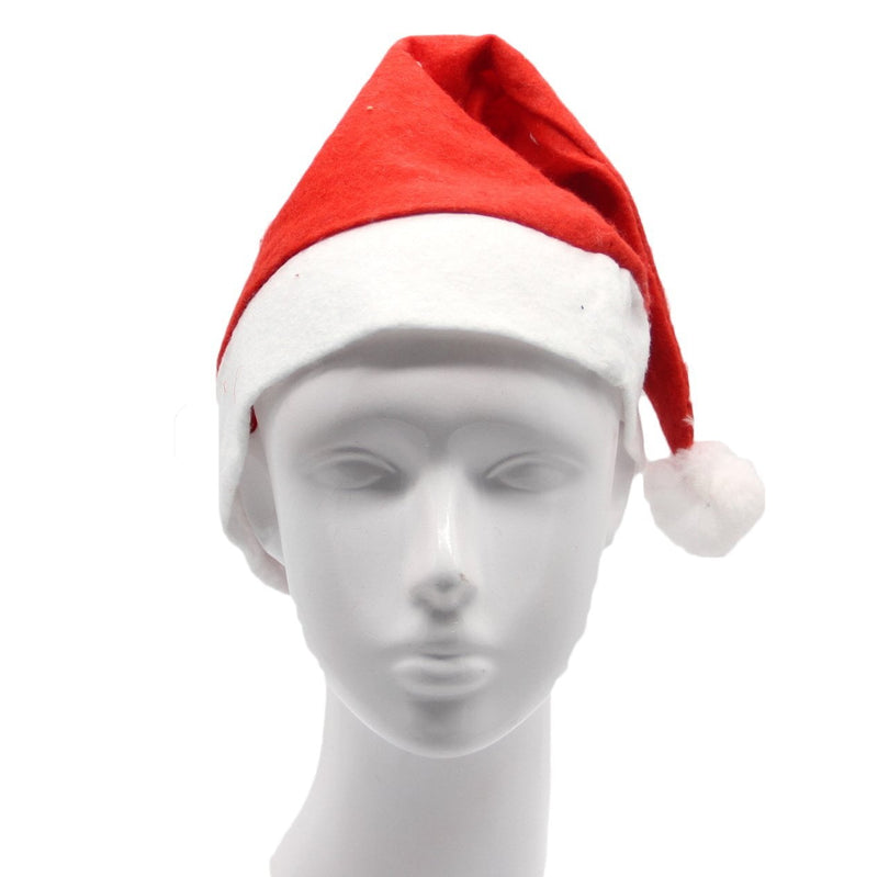 Christmas Unisex Adults Kids Novelty Hat Xmas Party Cap Santa Costume Dress Up, Santa Hat (Adults) Payday Deals