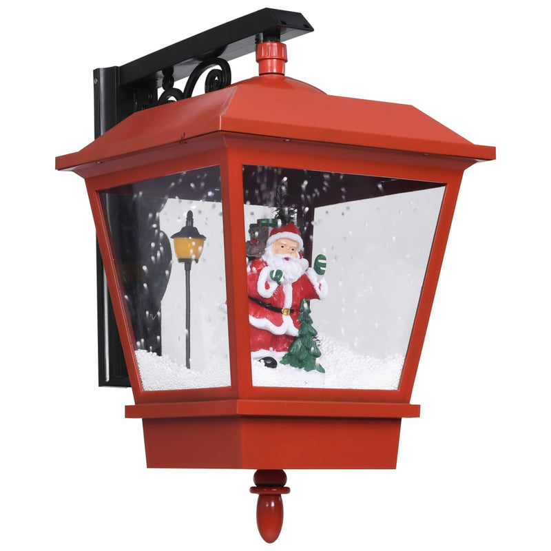 Christmas Wall Lamp with LED Lights and Santa Red 40x27x45 cm Payday Deals