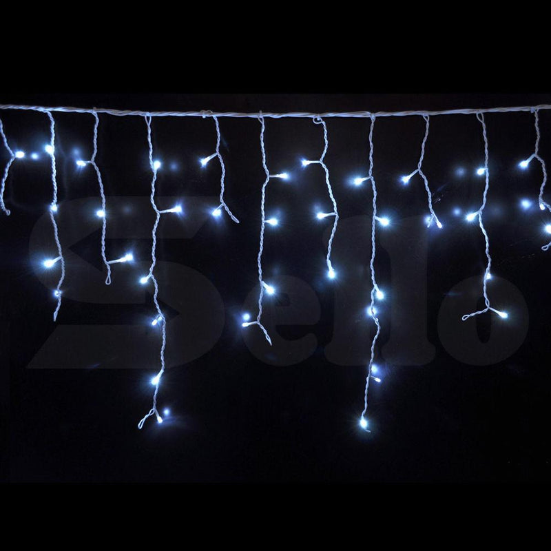 300 LED Curtain Fairy String Lights Wedding Outdoor Xmas Party Lights Cool White - Payday Deals