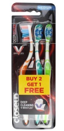 Closeup Pk3 Toothbrush Slim Care Soft Standard Tooth Brush Deep Clean Payday Deals