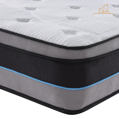 Cloud Dreams Single Size Pocket Spring Luxury Plush Top 28cm Mattress Payday Deals