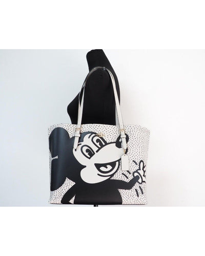 Coach Mickey Mouse X Keith Haring Mollie Large Tote Bag One Size Women Payday Deals