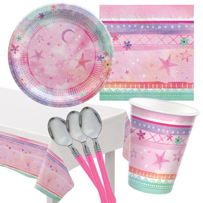 Coachella Girl 8 Guest Small Deluxe Tableware Party Pack