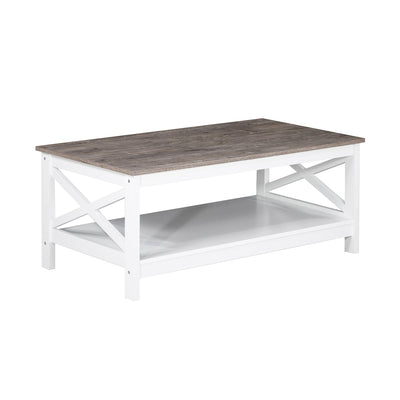 Coastal Coffee Table in White and Grey Payday Deals