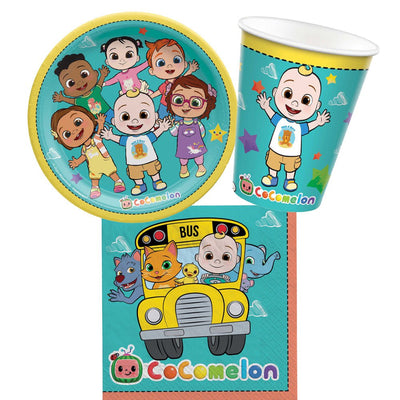 Cocomelon 8 Guest Large Tableware Party Pack
