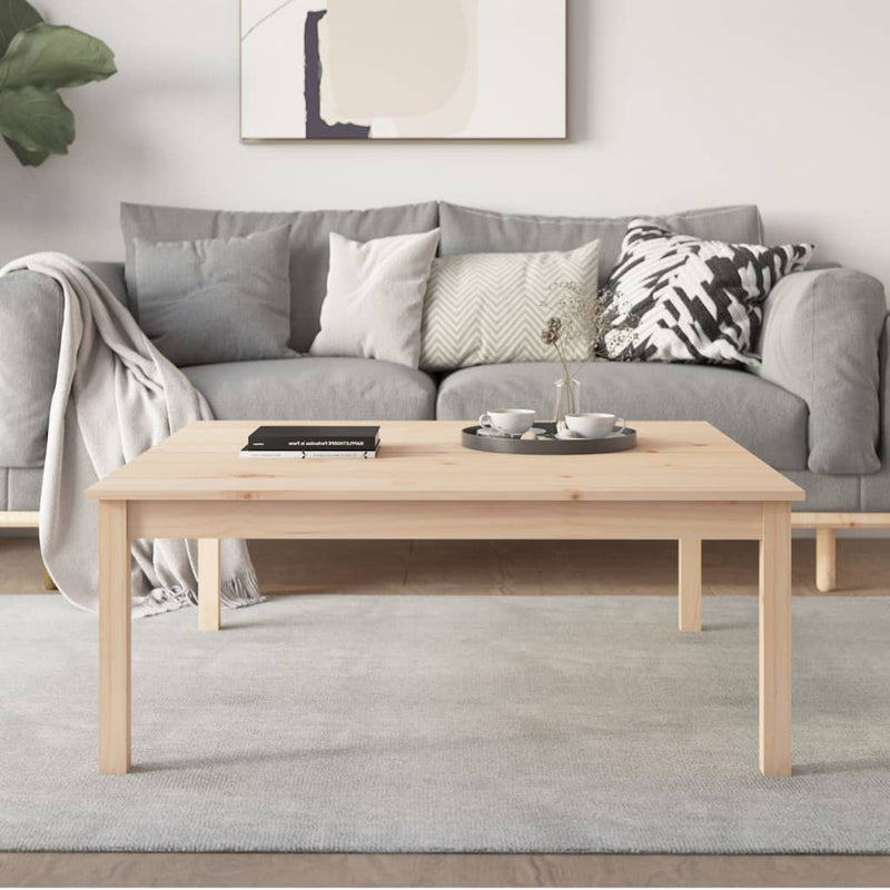 Coffee Table 100x100x40 cm Solid Wood Pine Payday Deals