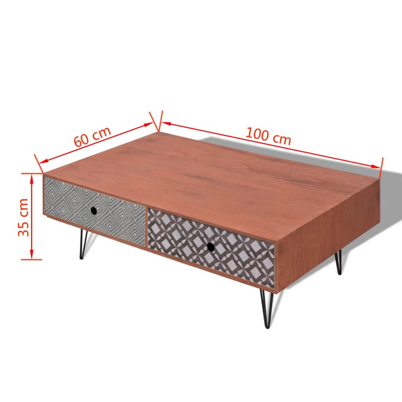 Coffee Table 100x60x35 cm Brown Payday Deals