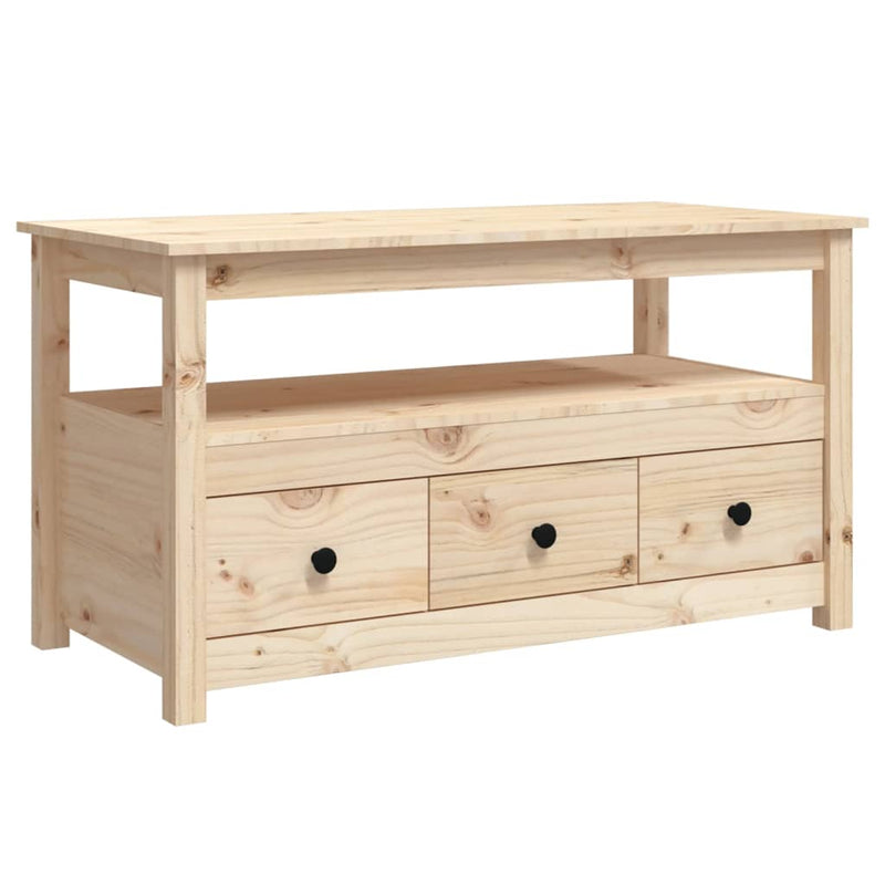 Coffee Table 102x49x55 cm Solid Wood Pine Payday Deals