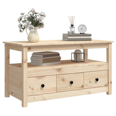 Coffee Table 102x49x55 cm Solid Wood Pine Payday Deals