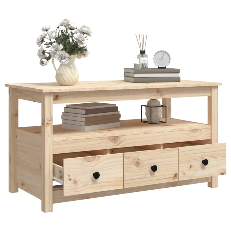 Coffee Table 102x49x55 cm Solid Wood Pine Payday Deals