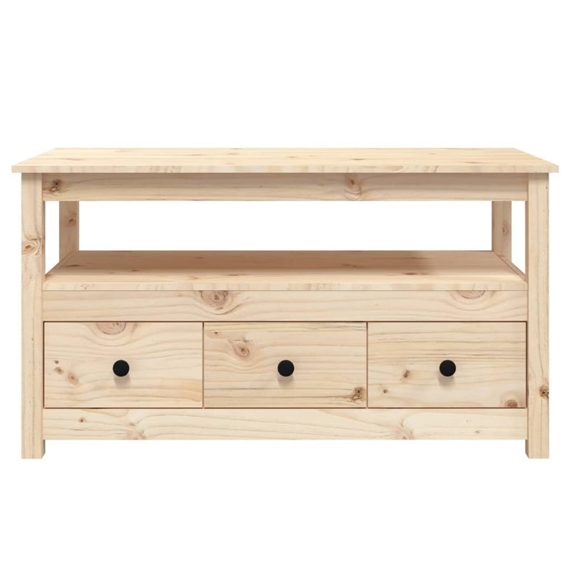 Coffee Table 102x49x55 cm Solid Wood Pine Payday Deals