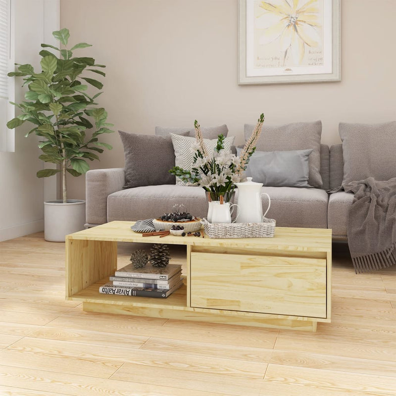 Coffee Table 110x50x33.5 cm Solid Pinewood Payday Deals