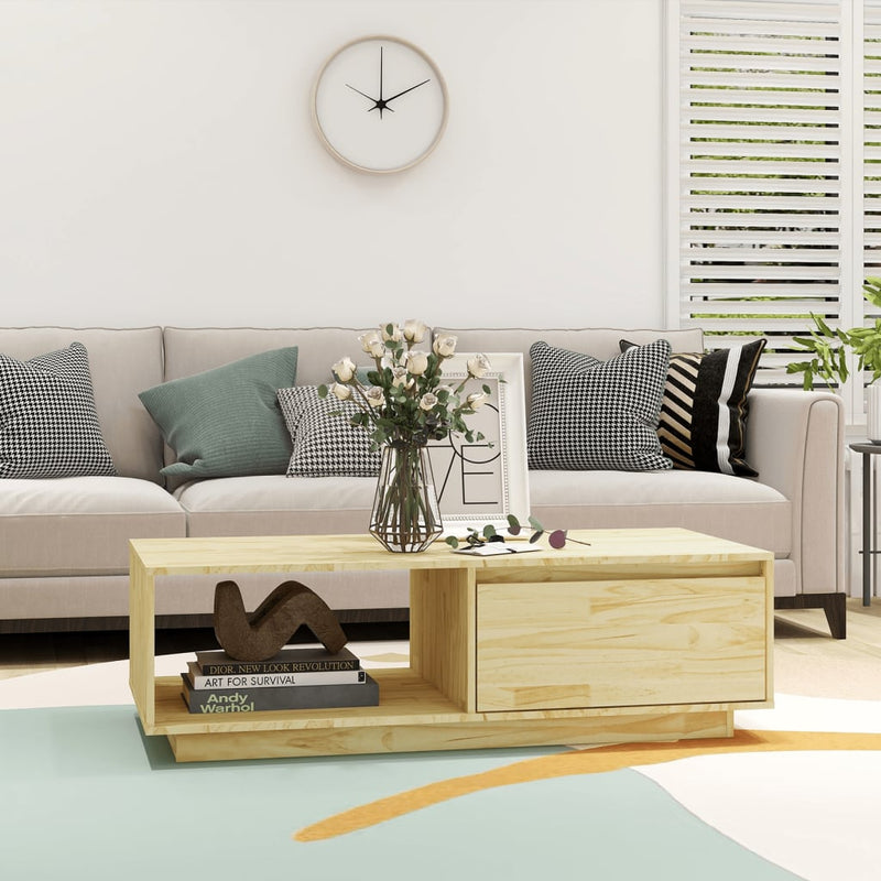 Coffee Table 110x50x33.5 cm Solid Pinewood Payday Deals