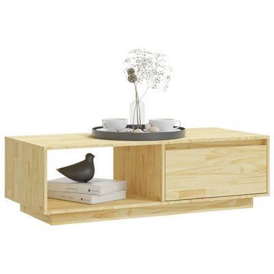 Coffee Table 110x50x33.5 cm Solid Pinewood Payday Deals